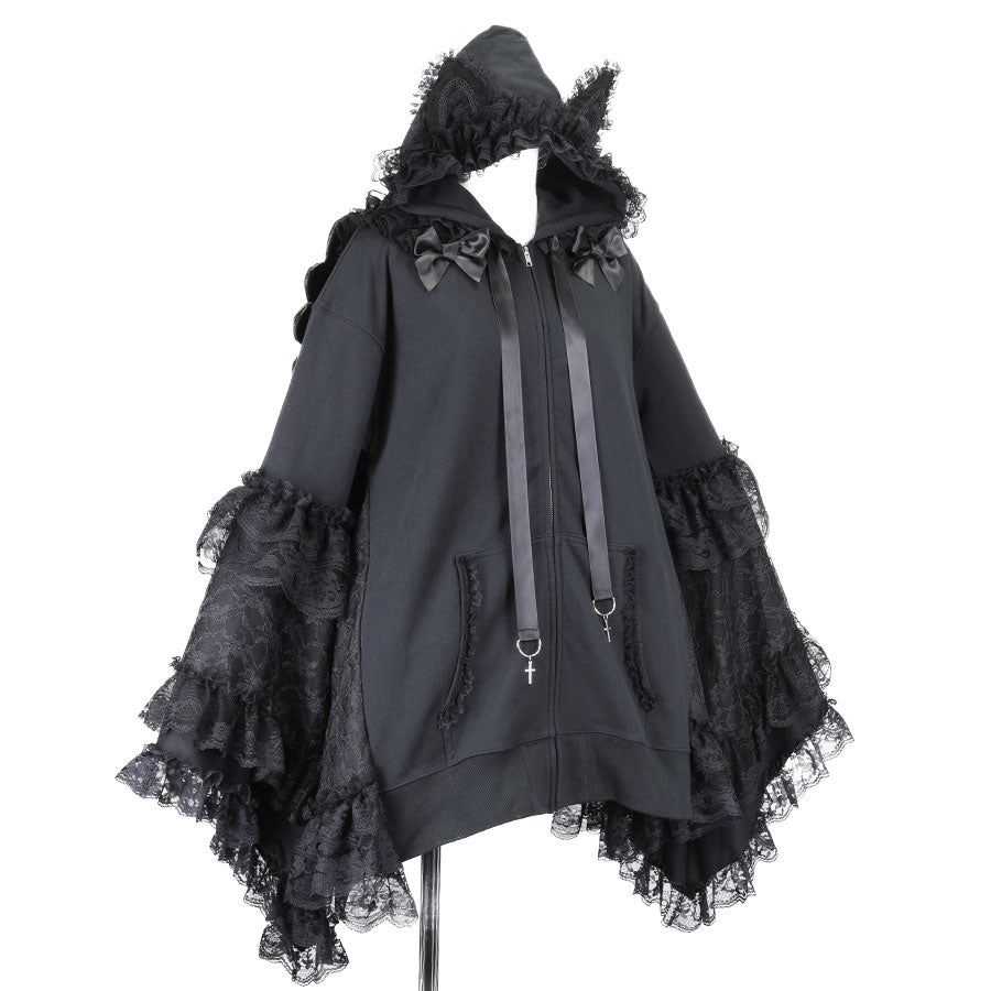 NEQ 3D WINGS DRESS PARKA (BLACK)