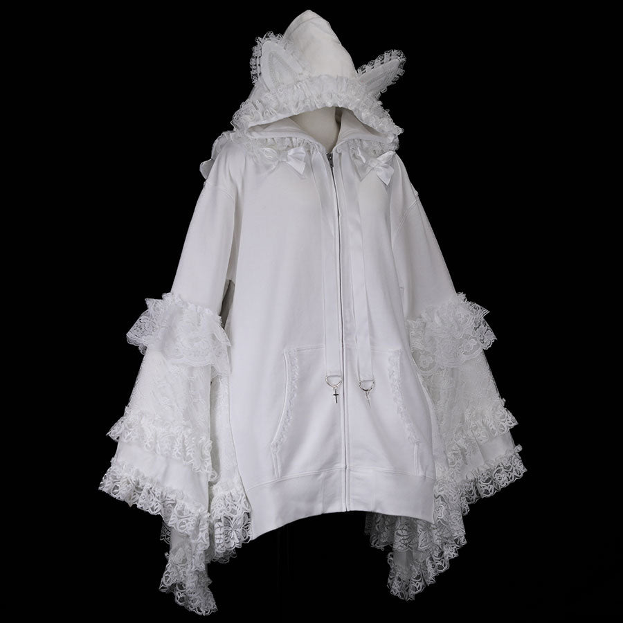 NEQ 3D WINGS DRESS PARKA (WHITE)