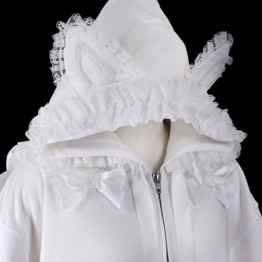 NEQ 3D WINGS DRESS PARKA (WHITE)