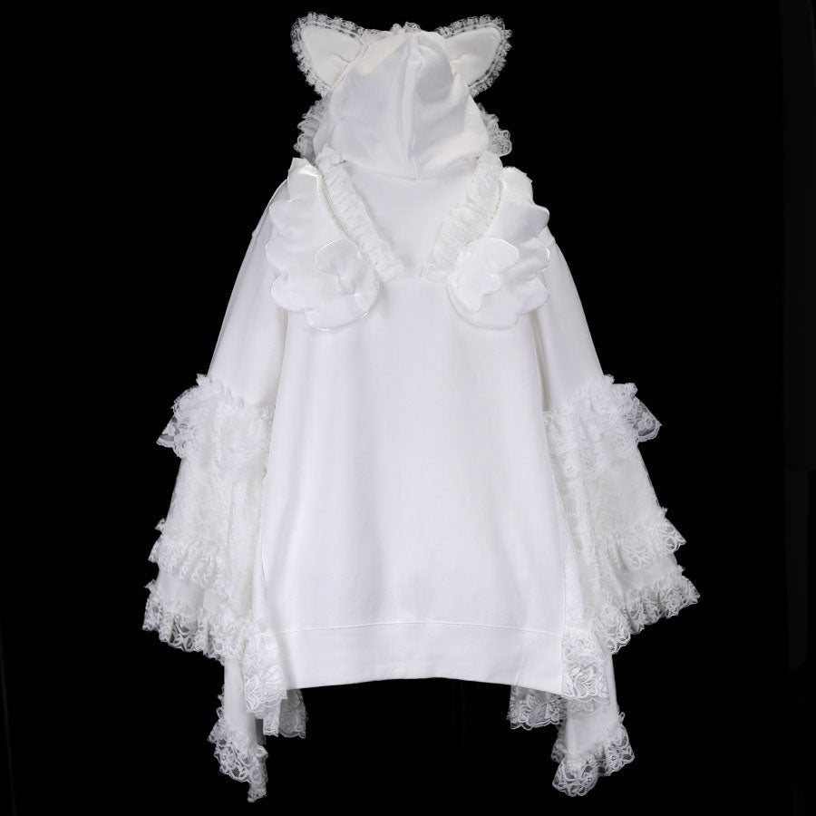 NEQ 3D WINGS DRESS PARKA (WHITE)