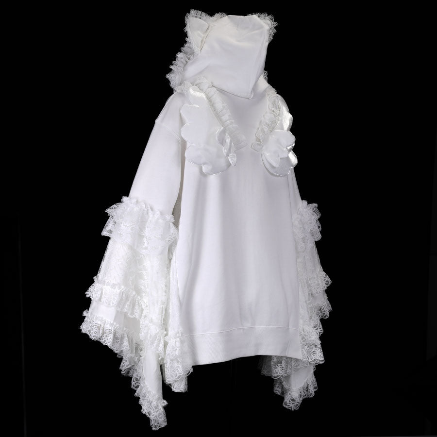 NEQ 3D WINGS DRESS PARKA (WHITE)