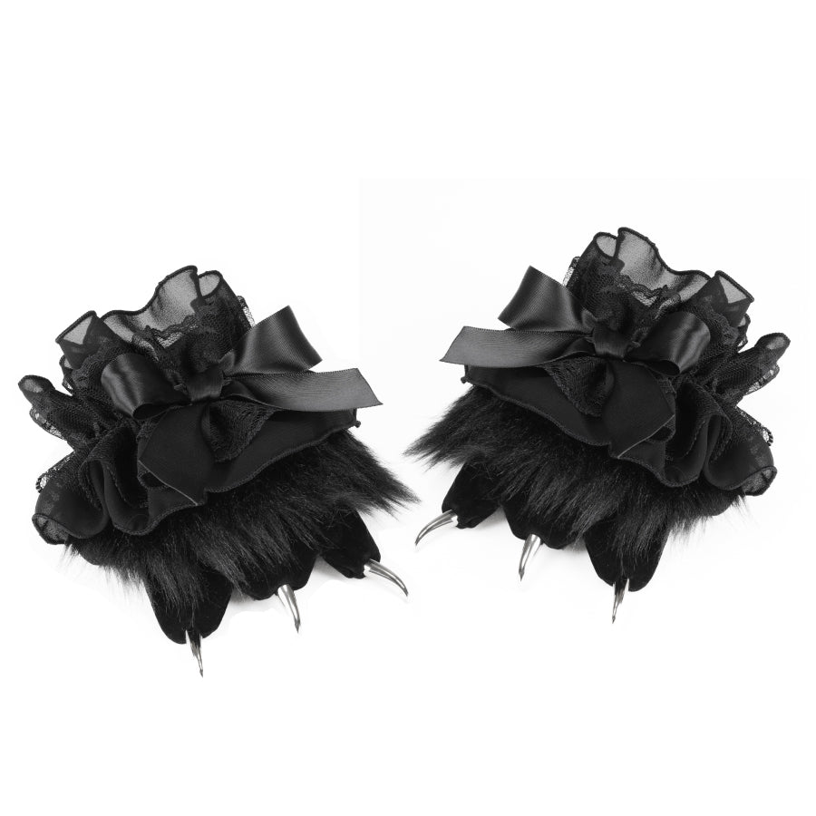 【预购期：1.5个月】猫爪脚镯（黑色）