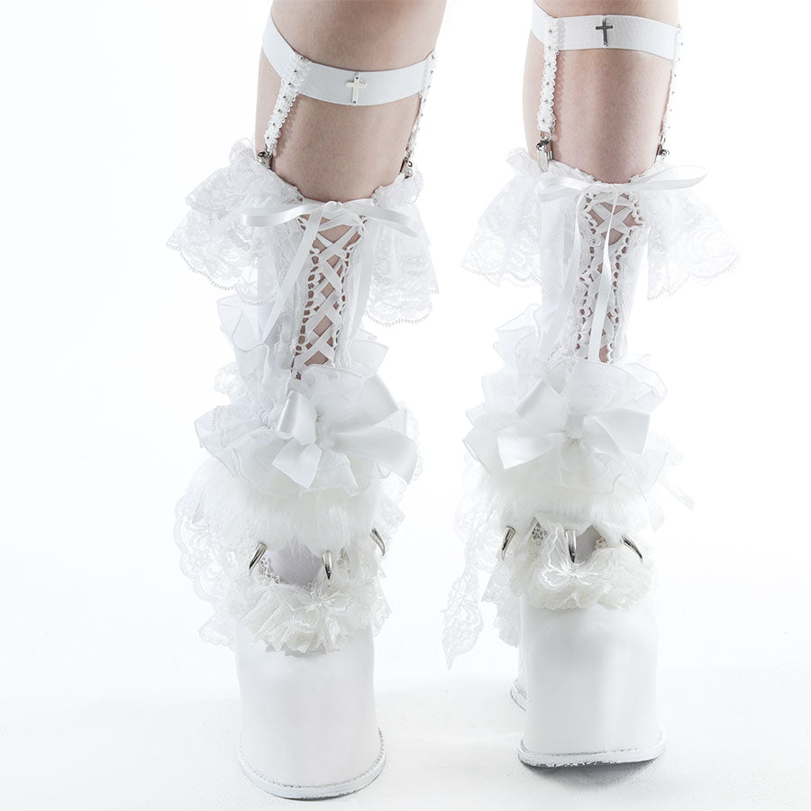 [预购期：1.5个月]猫爪脚镯（白色）