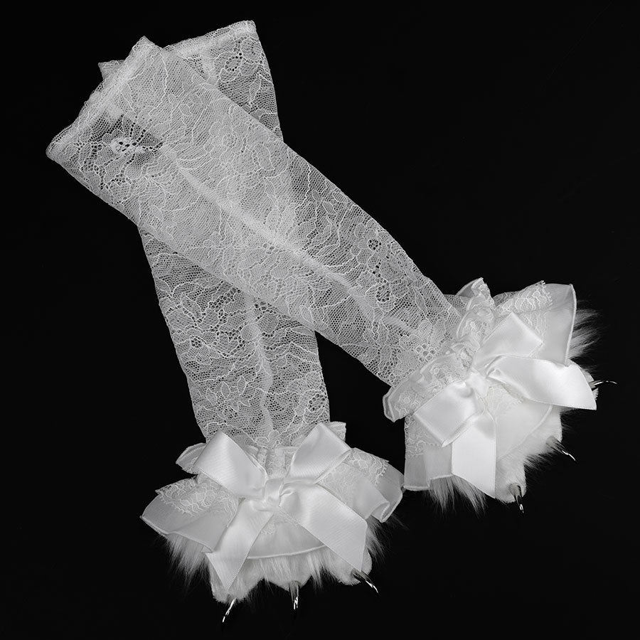 [预购期：1.5个月]猫爪臂套（白色）