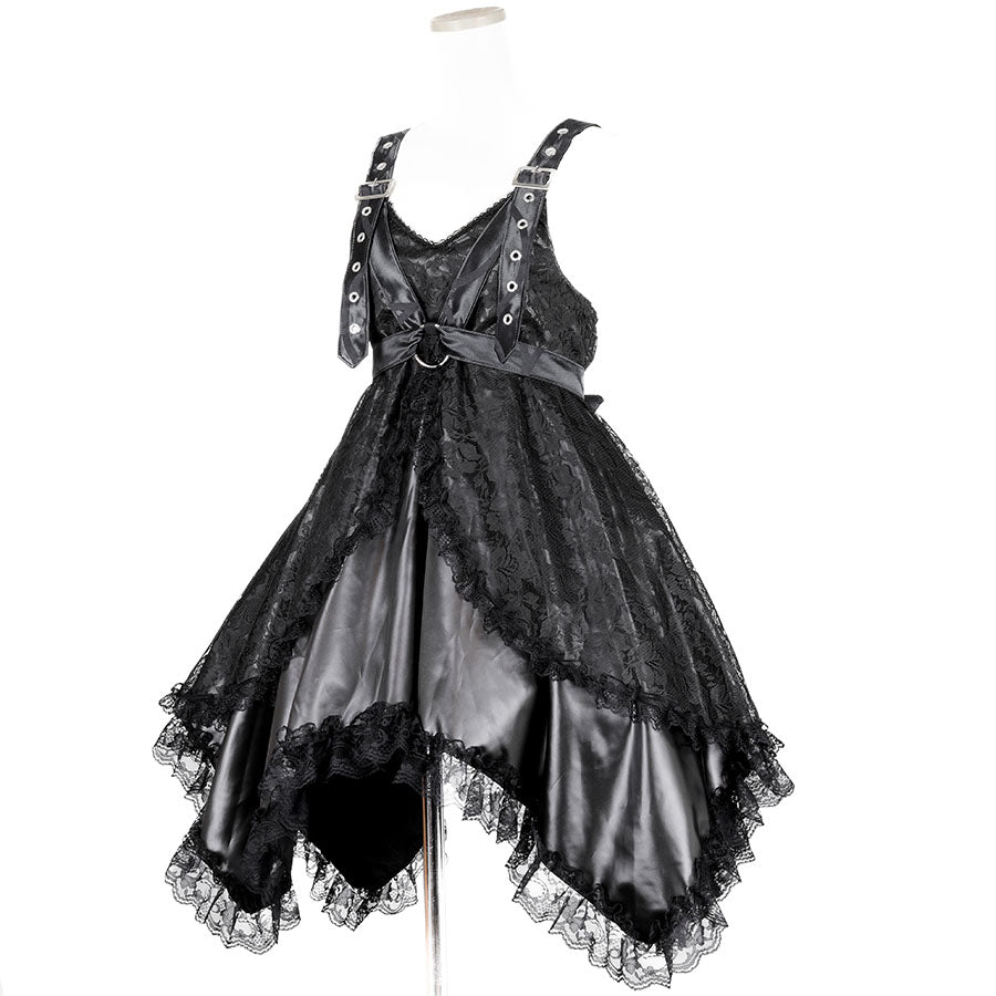 BONDAGE BABY DOLL DRESS (BLACK)