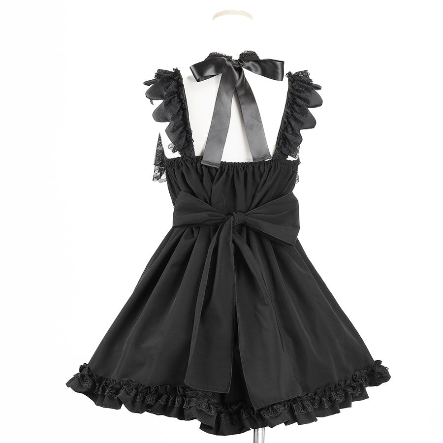 ANGEL MAID APRON DRESS (BLACK)