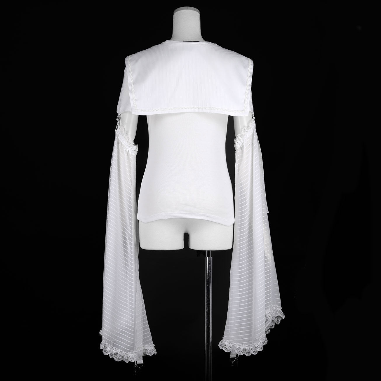 SAILOR TIE BOARDER TOP (WHITE)