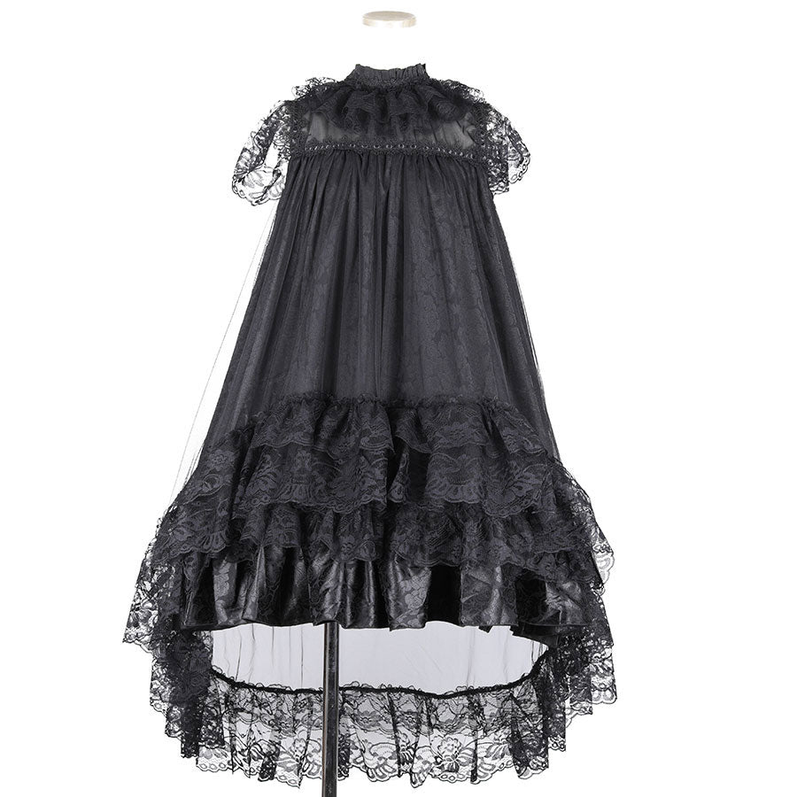 ROSE TULLE ANGEL WING DRESS (BLACK)