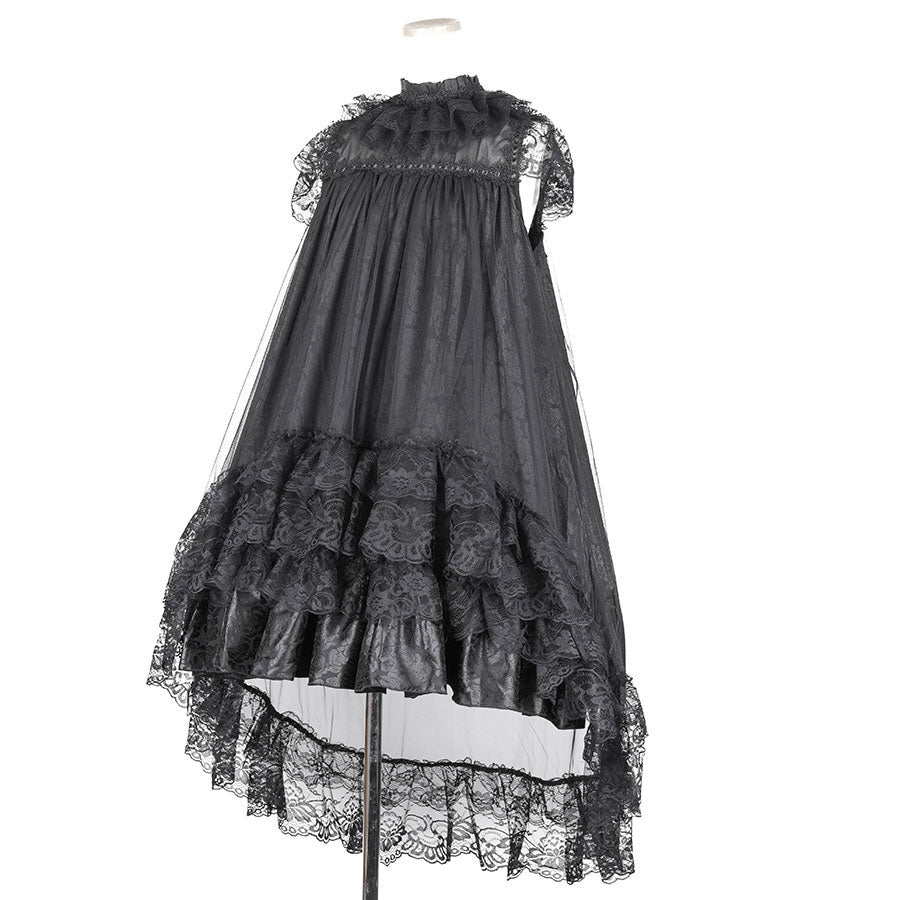 ROSE TULLE ANGEL WING DRESS (BLACK)