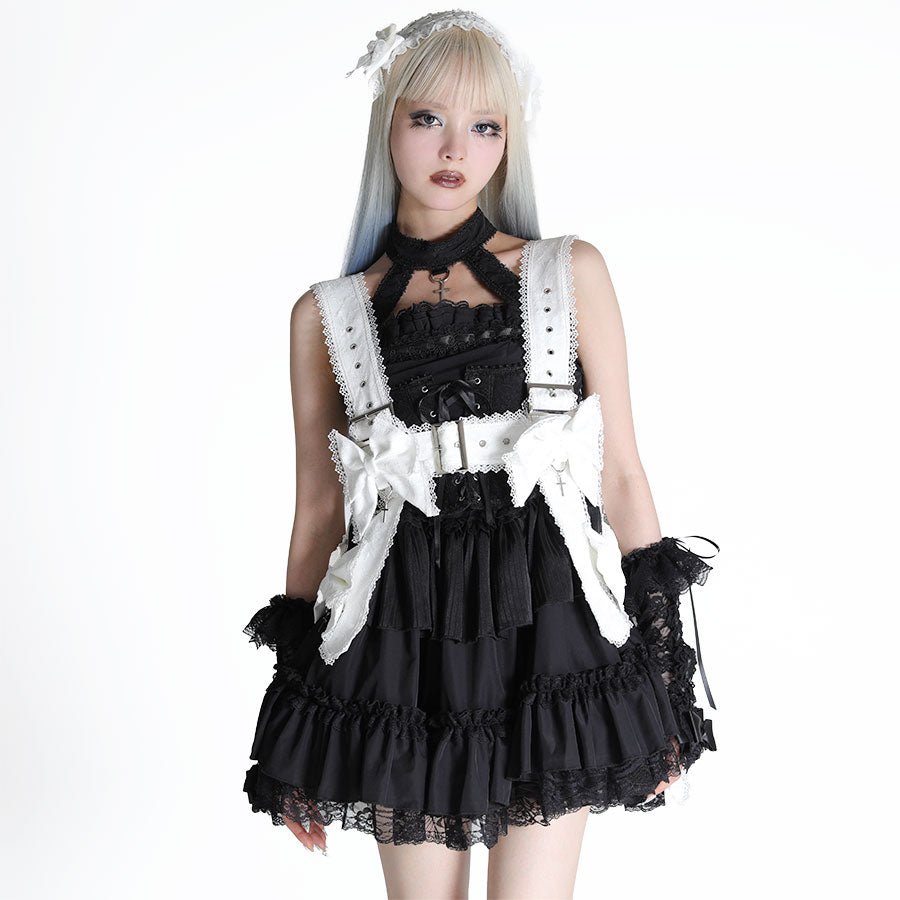 RIBBON HOLIC CAGE HARNESS (WHITE)