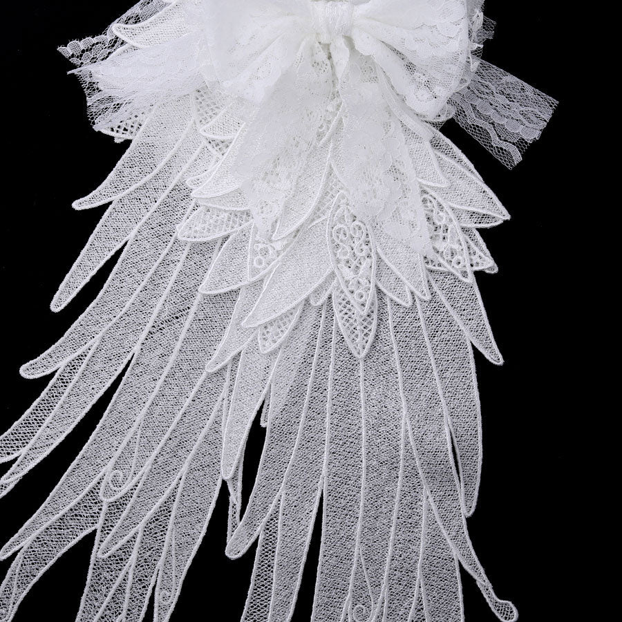 DOLLY ANGEL TRIANGLE HAIRPIN HEADDRESS (WHITE)