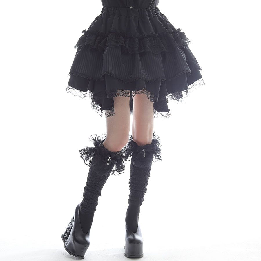 NEQ MINI CAT TAIL SKIRT (BLACK-STRIPE) – MAJOH