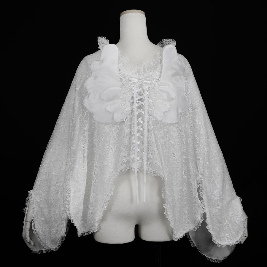 NEQ 3D WINGS ANGEL CAPE (WHITE)