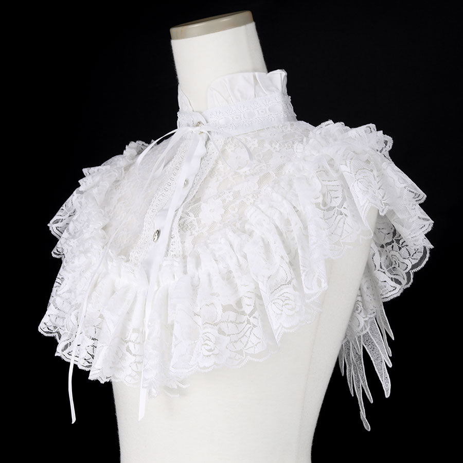 MINI LACE ANGEL WING CAPE(WHITE)