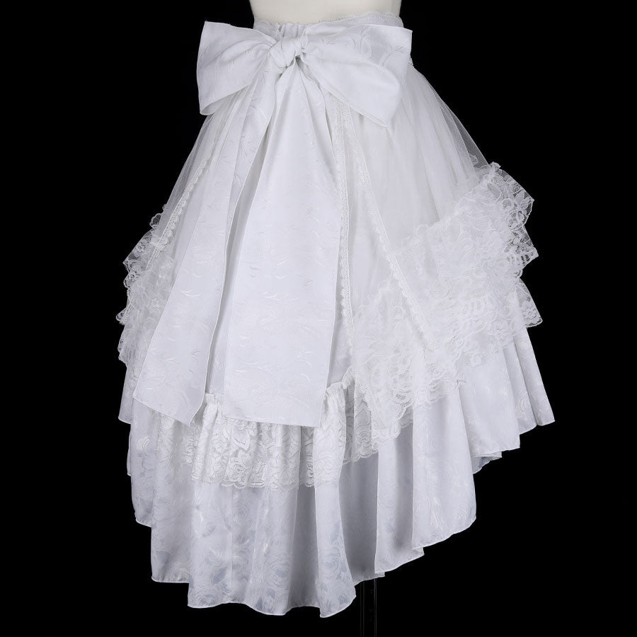 围裙玫瑰鱼尾裙（白色）