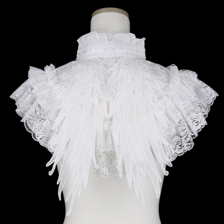 MINI LACE ANGEL WING CAPE(WHITE)