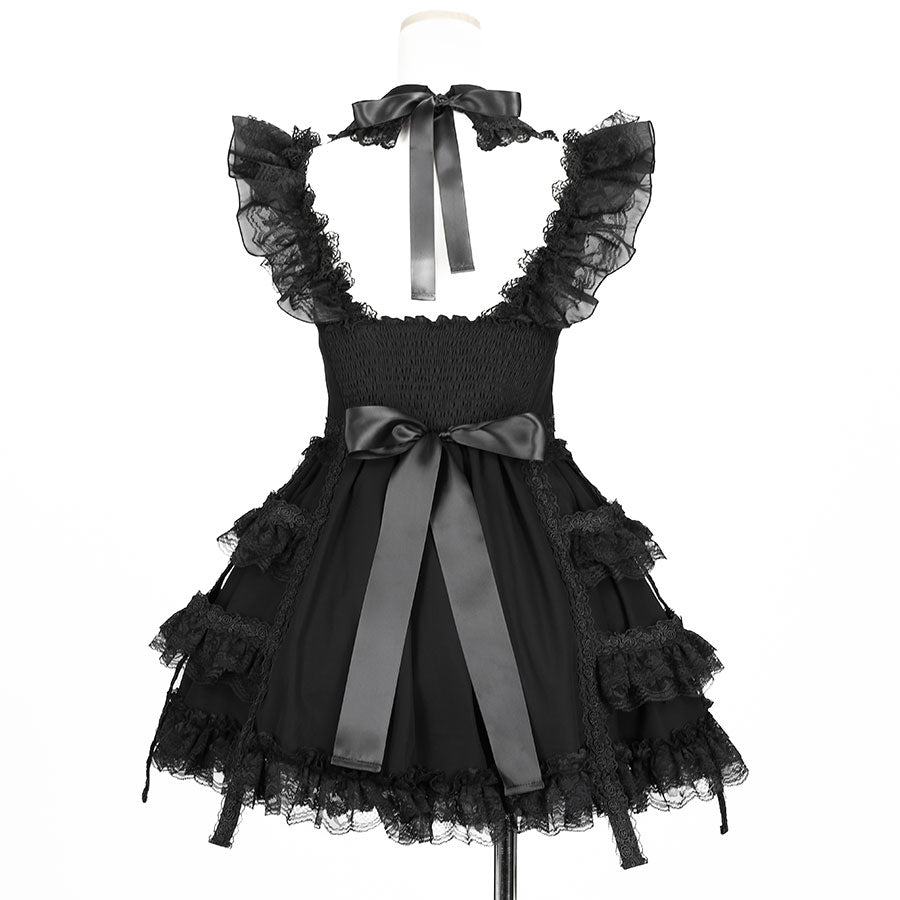 MINI COLLAR SIDE CAGE ONE PIECE (BLACK)