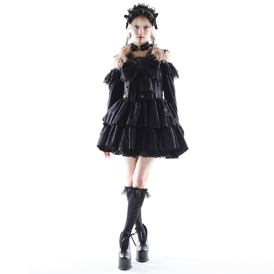 MINI SAILOR ANGEL WING DRESS (BLACK) – MAJOH