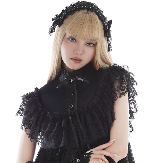 MINI ANGEL WING CAPE (BLACK)