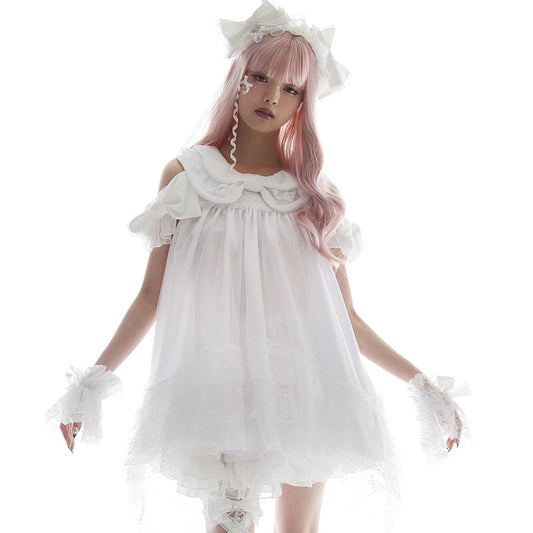 RIBBON HOLLIC ONE PIECE (WHITE)