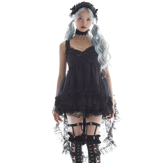 BABY MINI FISH TAIL BUSTIER CAMISOLE (BLACK)