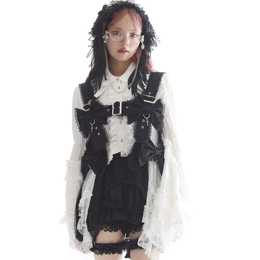 RIBBON HOLLIC CAGE HARNESS (BLACK)