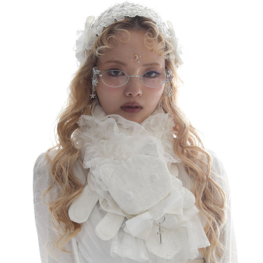 CAT FLUFFY MUFFLER (WHITE)