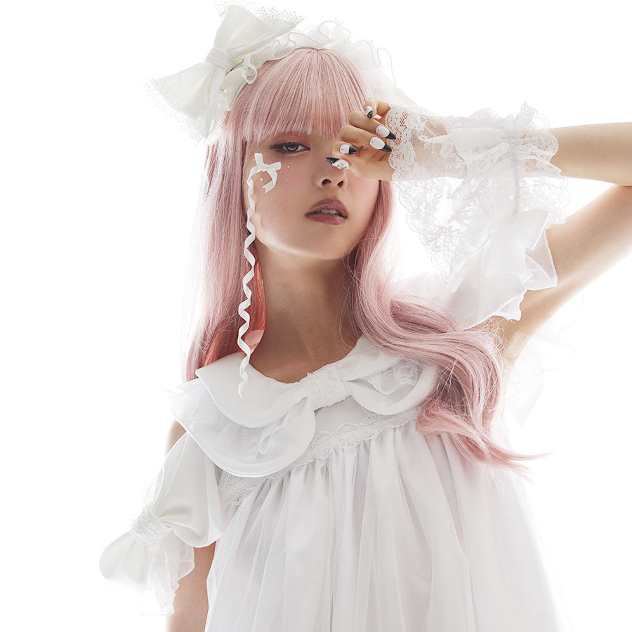 RIBBON HOLLIC ONE PIECE (WHITE)