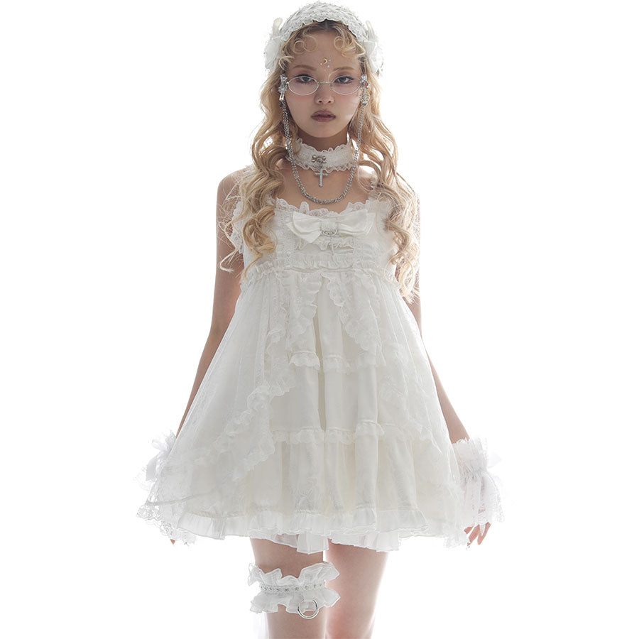 コスプレ衣装 majoh CONFINE LOVE RIBBON BABY DOLL ROSE RIBBON BABY DOLL DRESS (WHITE) – MAJOH