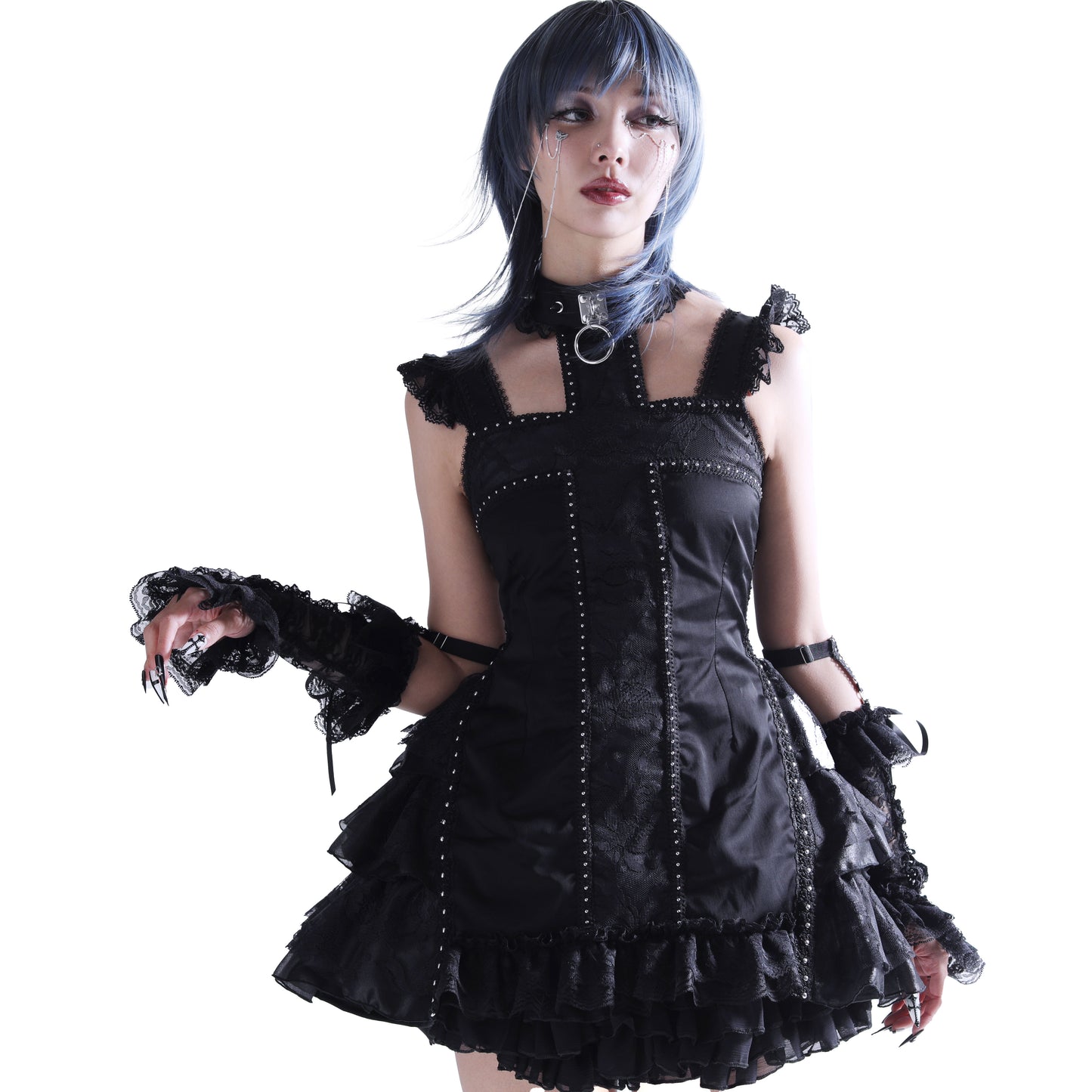 [予約1ヶ月]THE CROSS DRESS (BLACK)