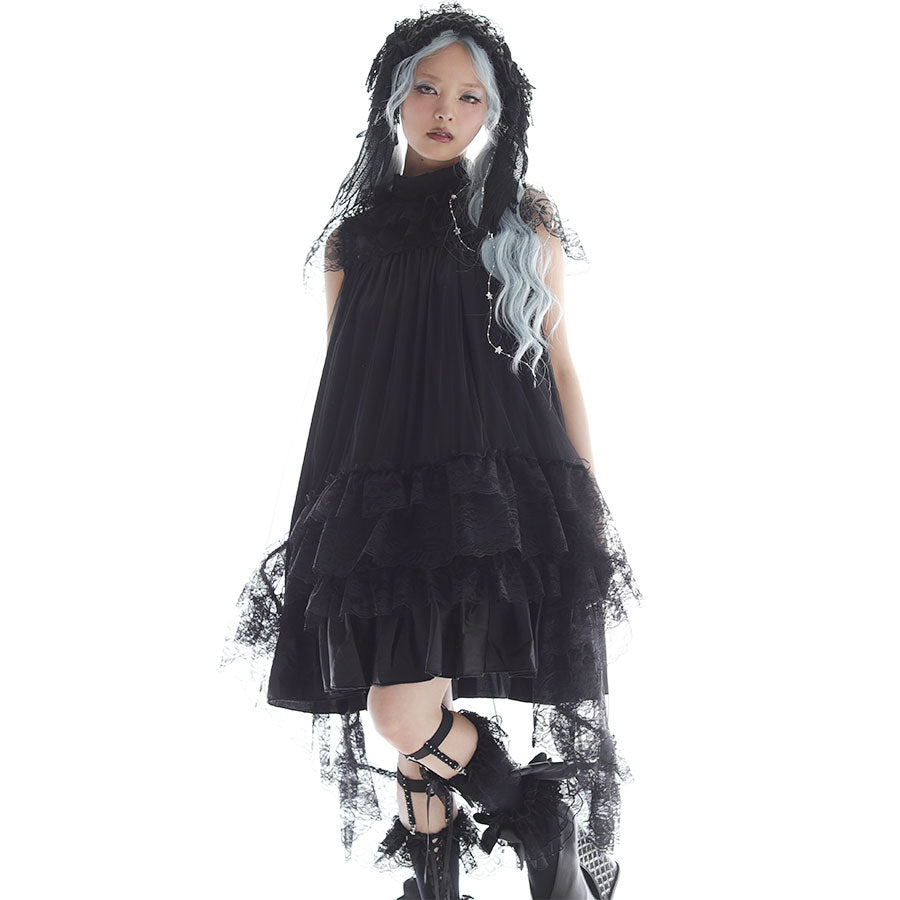 ANGEL WING TULLE ONE PIECE (BLACK)