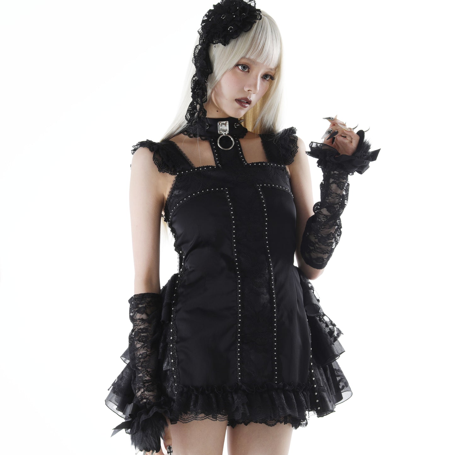 [予約1ヶ月]THE CROSS DRESS (BLACK)