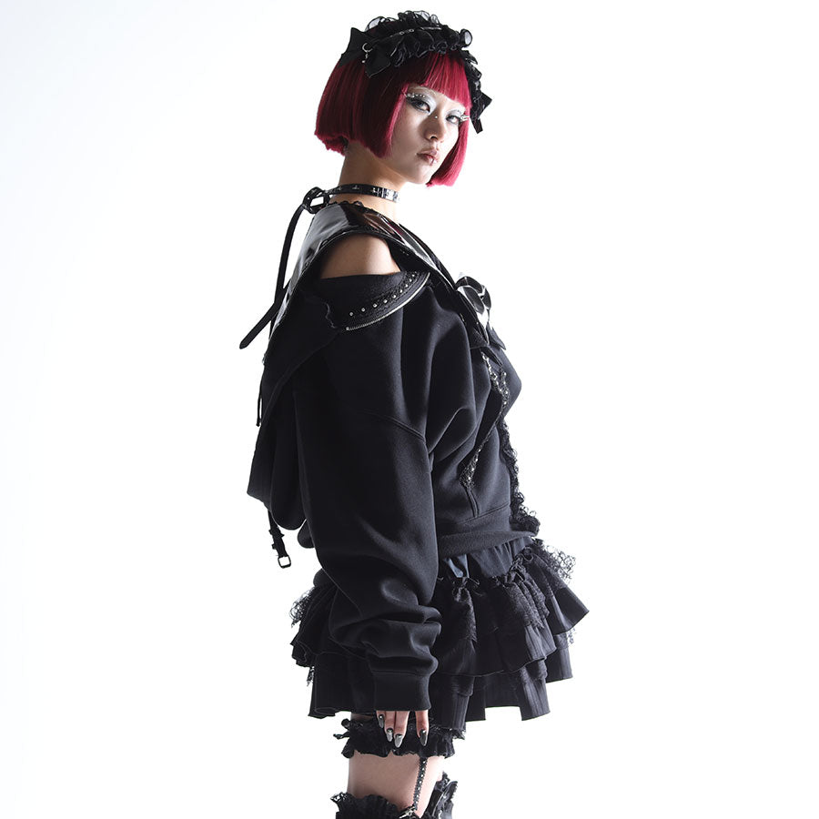 [予約1ヶ月]SAILOR SWEET DEVIL PARKA DRESS (BLACK)