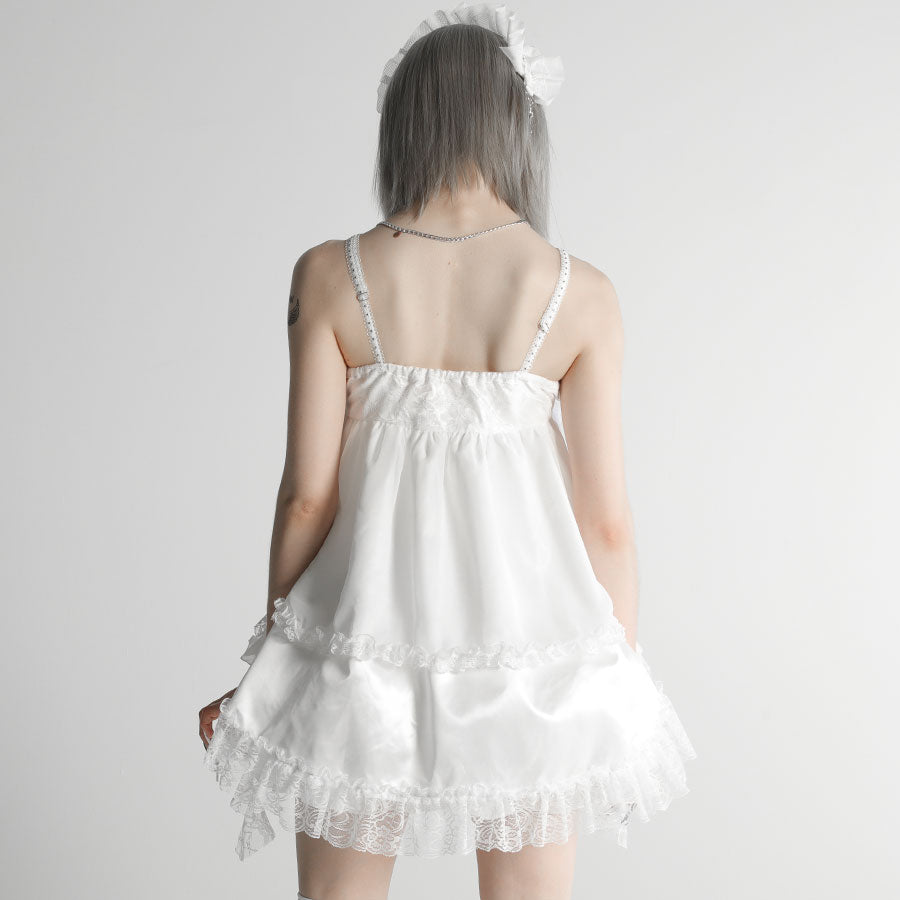 MY BABY DOLL MINI CAMISOLE TOP (WHITE)