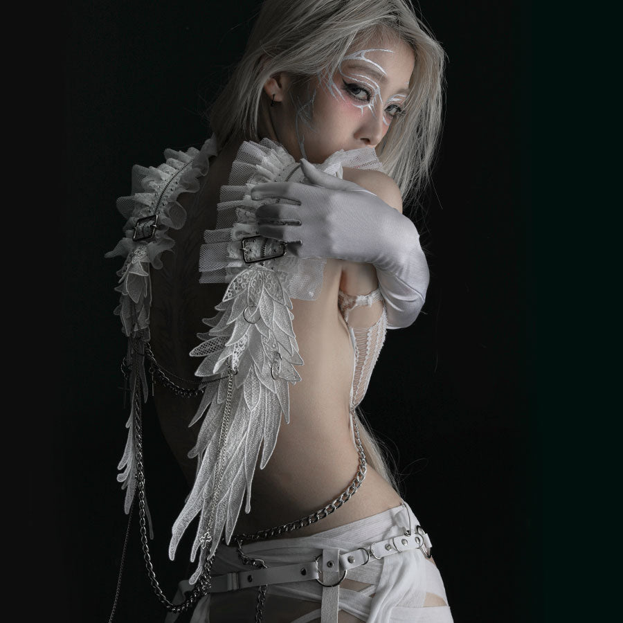 [PRE-Order One Month]FALLEN ANGEL CHAIN ​​HARNESS (WHITE)