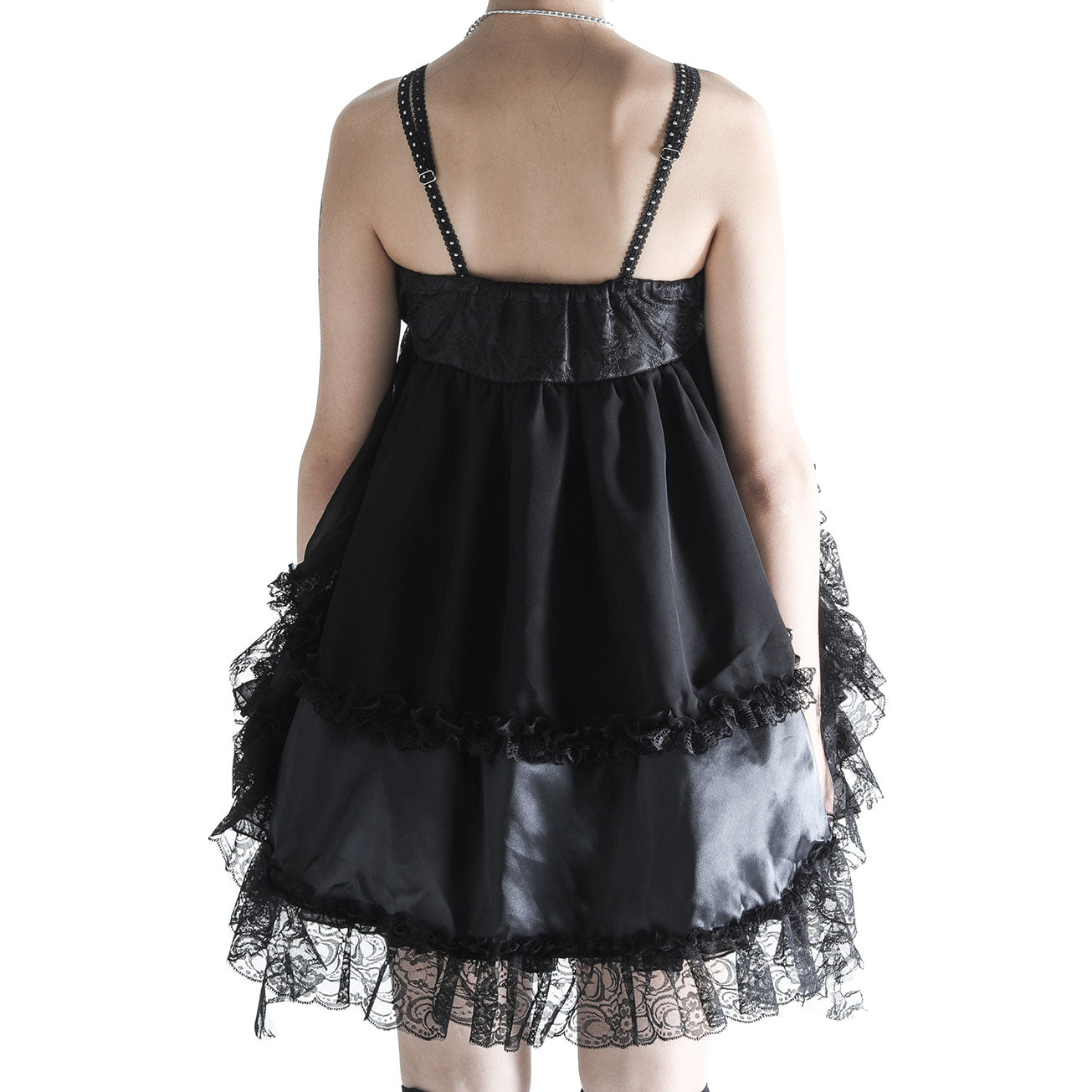 MY BABY DOLL MINI CAMISOLE TOP (BLACK)