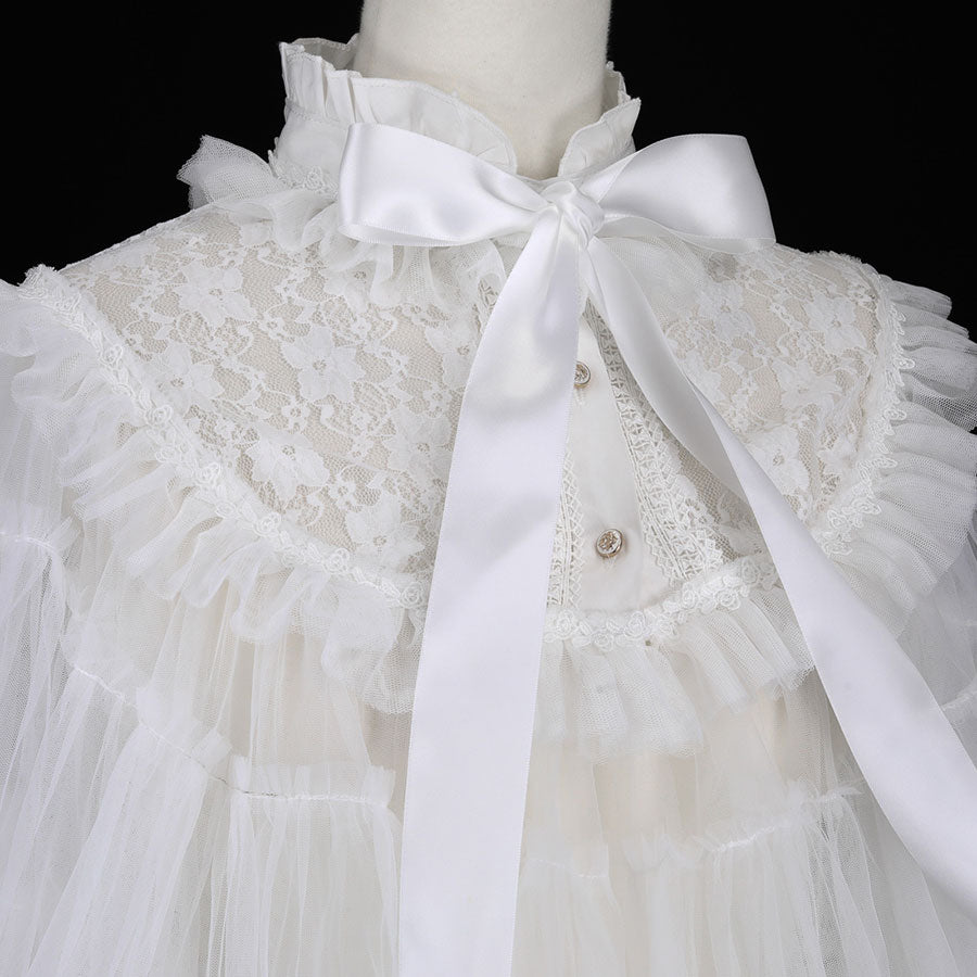 TULLE TUTU VEIL CAPE (WHITE)