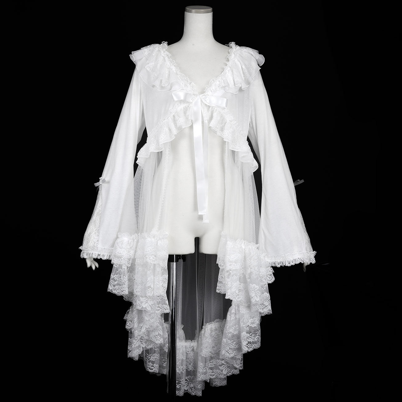 TULE TAIL CARDIGAN (WHITE)