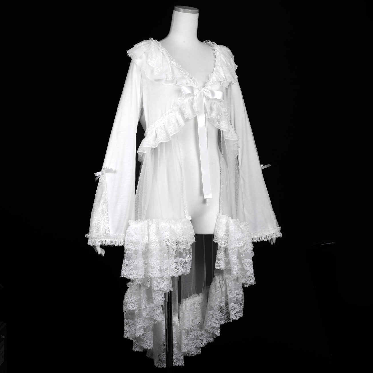 TULE TAIL CARDIGAN (WHITE)