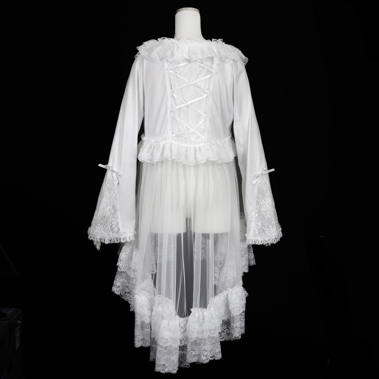 TULE TAIL CARDIGAN (WHITE)