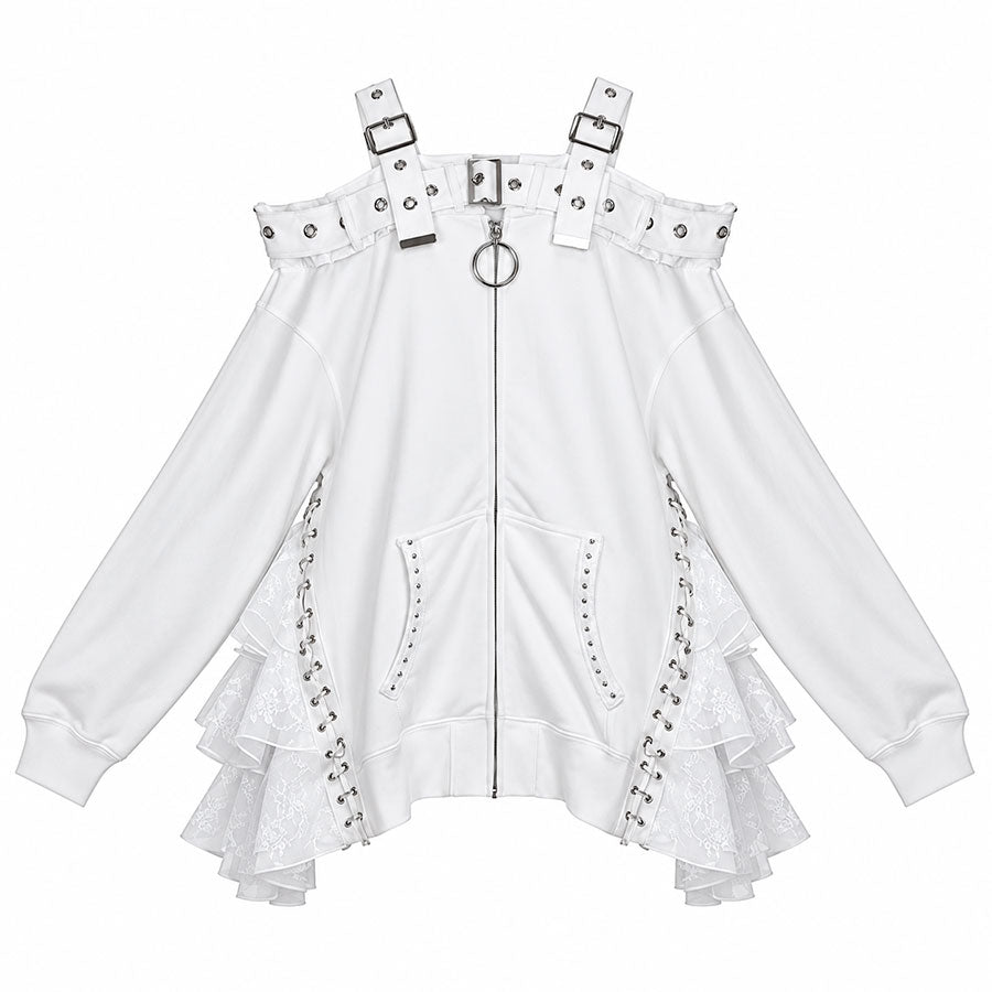 [Arriving end of October] WARD 666 BELT DRESS PARKA (WHITE)