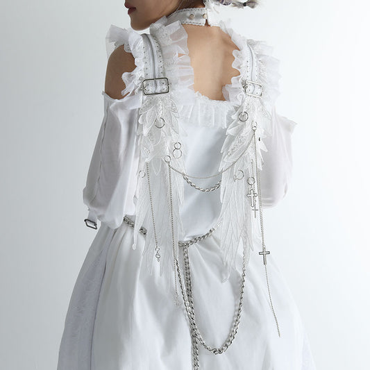 FALLEN ANGEL CHAIN ​​HARNESS (WHITE or BLACK SELECT)