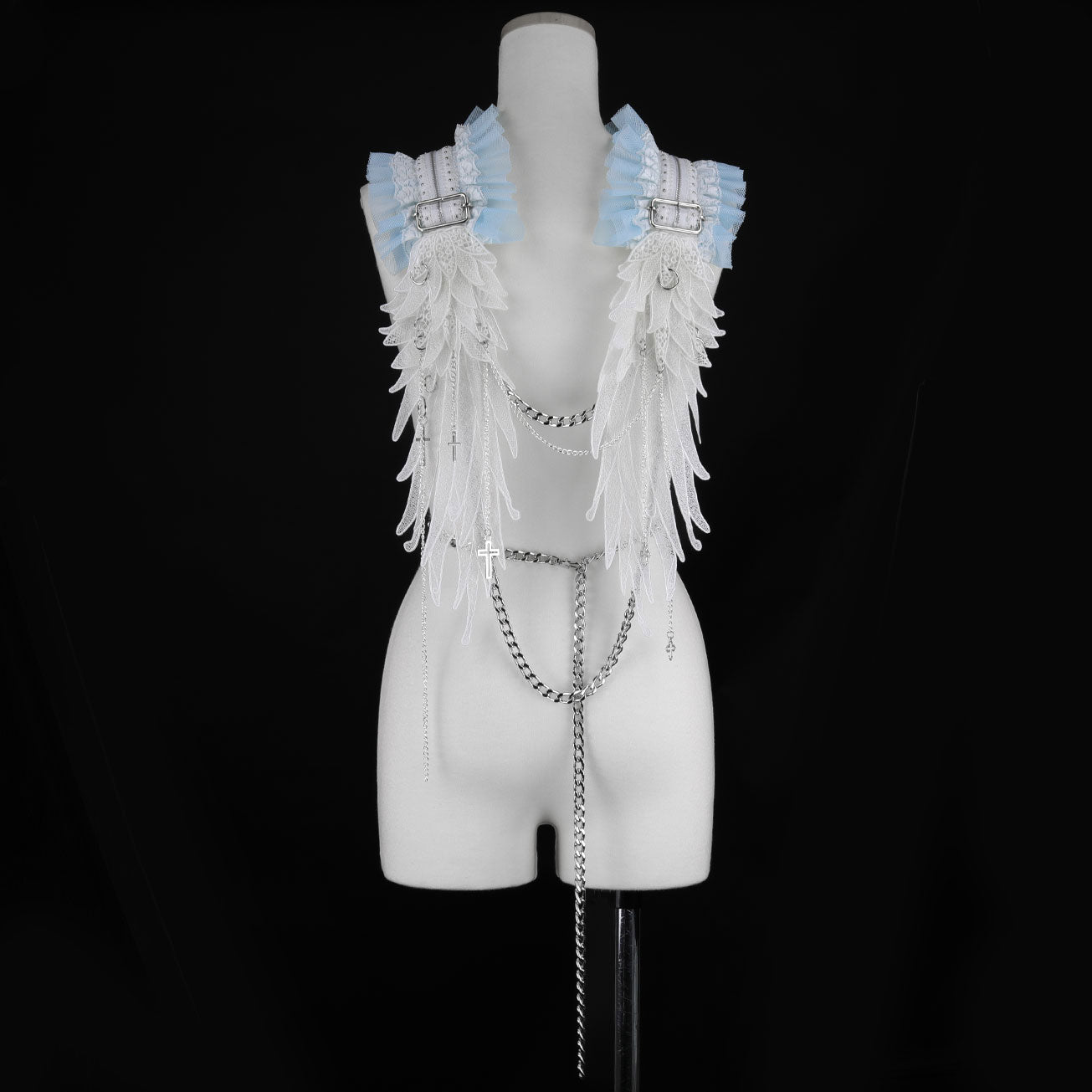 [1 month reservation] FROST ANGEL WING HARNESS (WHITE x BLUE)