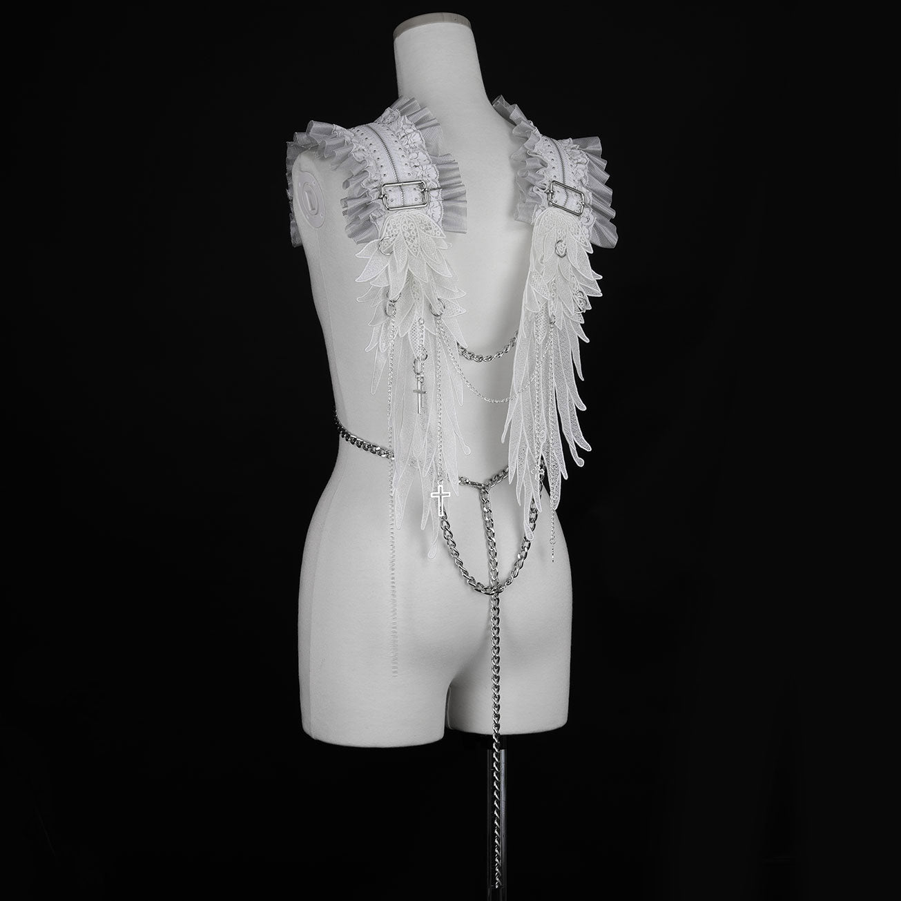 [1 month reservation] FROST ANGEL WING HARNESS (WHITE x SILVER)