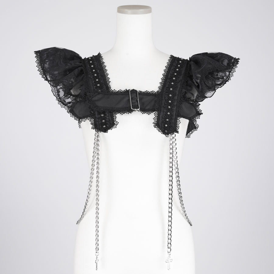 ARMOR STUDS CHAIN HARNESS (BLACK)