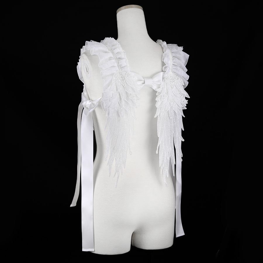 BIG RIBBON ANGEL WING HARNESS (WHITE)