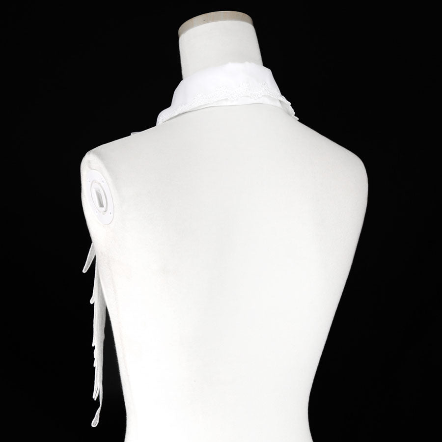 [PRE-ORDER until the end of December] ANGEL WING COLLAR FRILL JABBOT (WHITE)