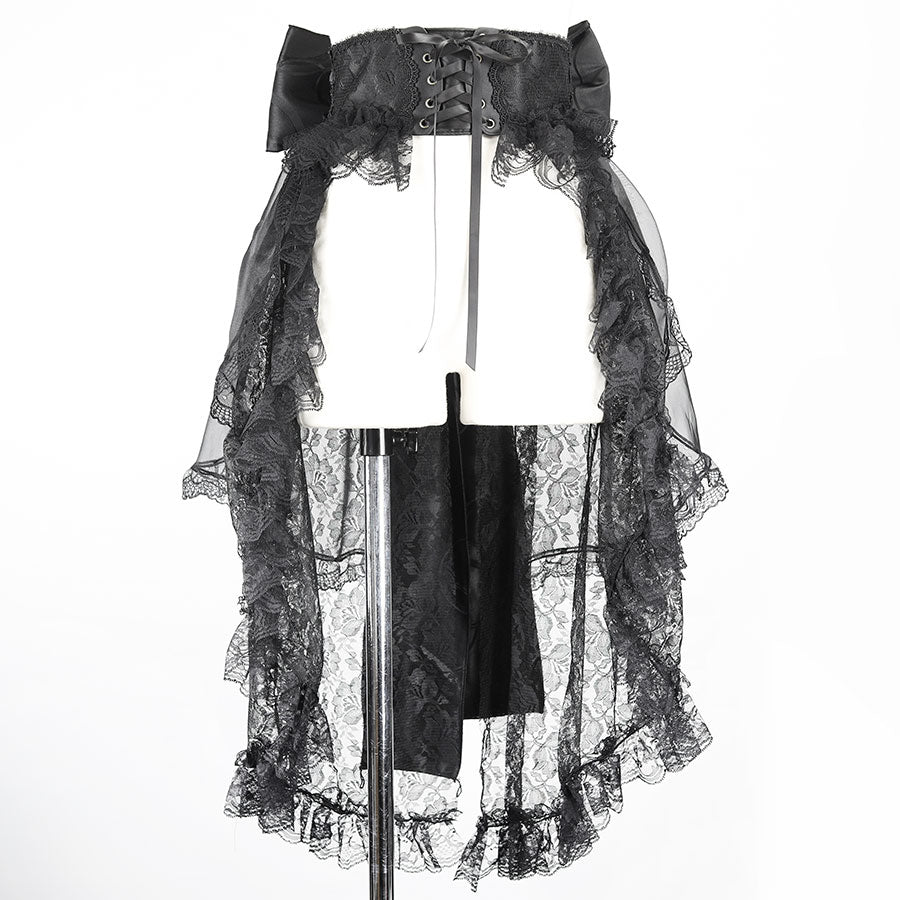 大丝带腰带（黑色）