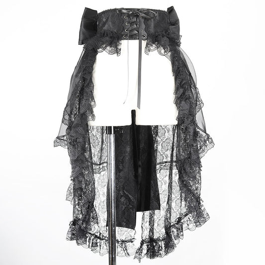 大丝带腰带（黑色）