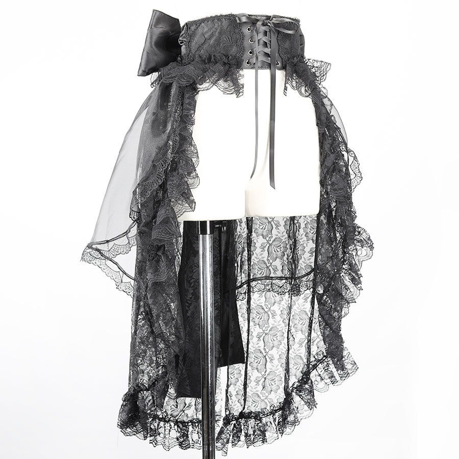 大丝带腰带（黑色）